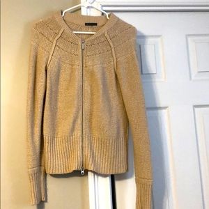 Knitted zip up sweater